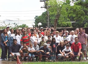 Equipe Lusa reunida no Canindé